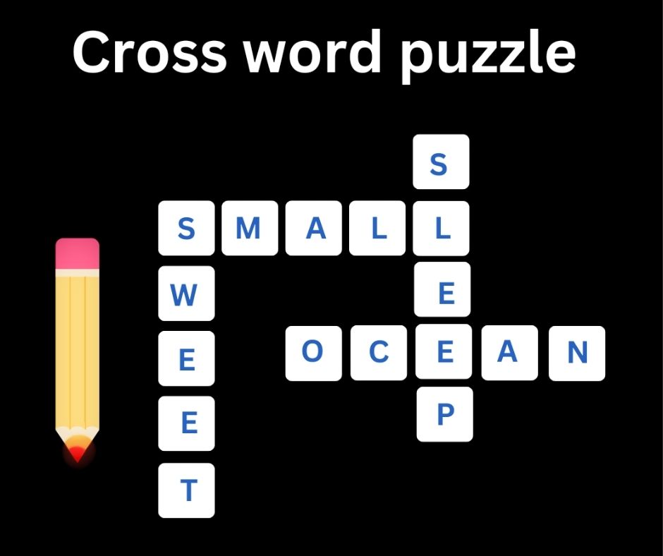 Cross word puzzle game
